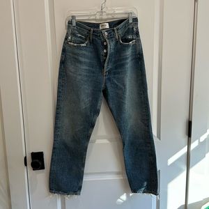 Agolde Riley straight crop size 28